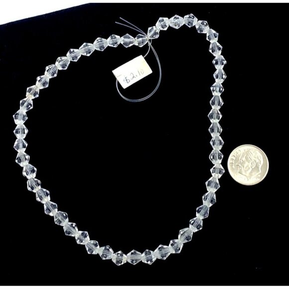 Wild Things Beads Bicone Bead 6x6mm Faceted 50 Per Strand Jewelry Clear - Picture 1 of 3